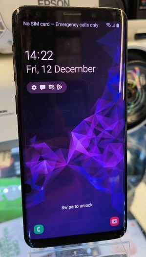 Samsung Galaxy S9 64GB Dual Sim Unlocked  Black (Display Has a Dot)