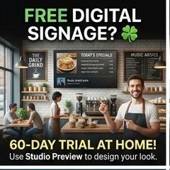Airvj ( SAAS ) B2B Background Music Video Streaming Service Combined with Digital Signage from FREE With Paid Advertisements on Clients Deployed Screens