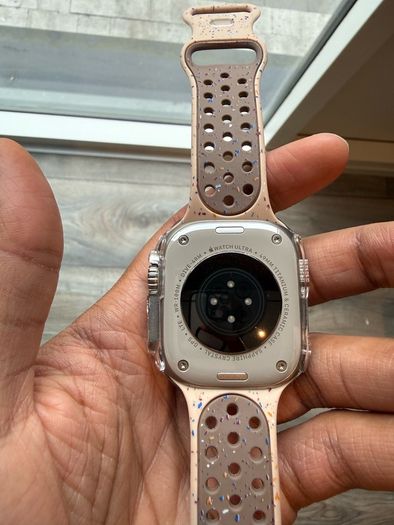 Apple Watch Ultra comes with its original ocean band and box and cable