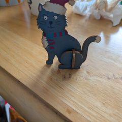 wooden cat