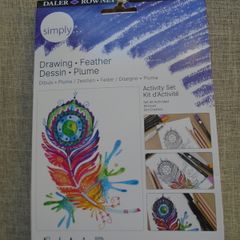 Daler, Rowney drawing kit, Feather kit, Craft kit, Gift