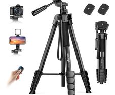 Nineigh CT100 Camera & Phone Tripod Stand with Remote