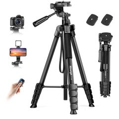 Nineigh CT100 Camera & Phone Tripod Stand with Remote