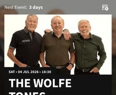 2 Wolfe Tones standing tickets Saturday