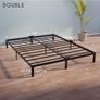 Double Bed Frames Metal 135 x 190 with Storage 35 cm - Sturdy and 20min Easy Assembly Bed Frames - Large Storage Image 2