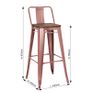 Copper Kitchen Bar Stools x2 Image 2