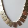 Vintage Sterling Silver Hallmarked 925 Collar Statement Necklace length 17" - 22,1g Image 10