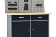 Workbench with Three Wall Panels