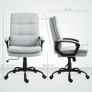 Office Chair, Desk Chair, Rocking Function, Height Adjustable, up to 120 kg, Gray Image 3