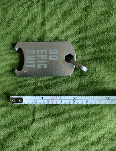 New Titanium Dog Tag Pendant Motivation Multitool