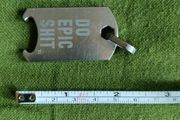 New Titanium Dog Tag Pendant Motivation Multitool