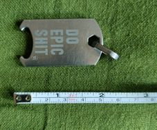New Titanium Dog Tag Pendant Motivation Multitool