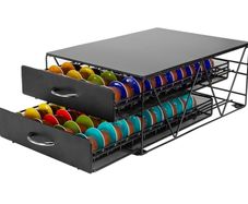 coffee pod holder with pods
