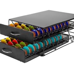 coffee pod holder with pods