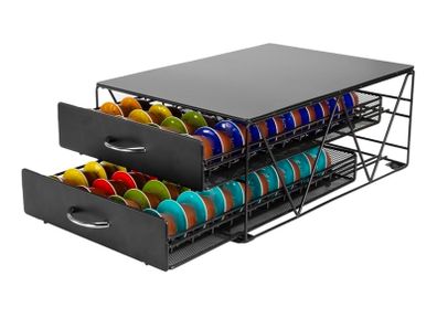 coffee pod holder with pods