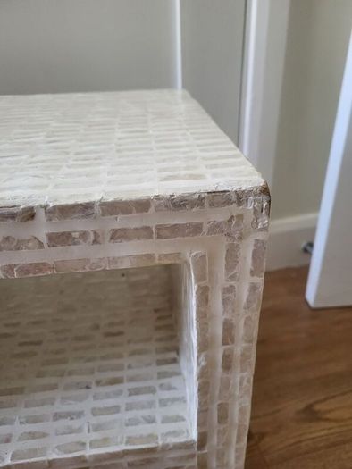 white coffee table