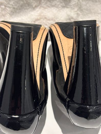 CHANEL Black Patent Pumps