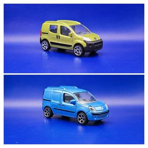 Majorette Renault Kangoo Express and Peugeot Bipper, used, near mint.