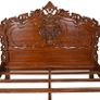 French Double Bed Solid mahogany with exquisite, handcrafted carvings Image 5