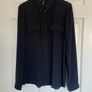 MANGO black flowing shirt size xs Image 4