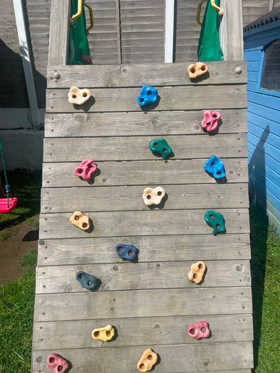 Wooden jungle gym