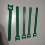 5pcs Wire Loop Hook Ties Cable Straps Green  Reusable Fastening Organizer Adjustable Free inspection Image 4