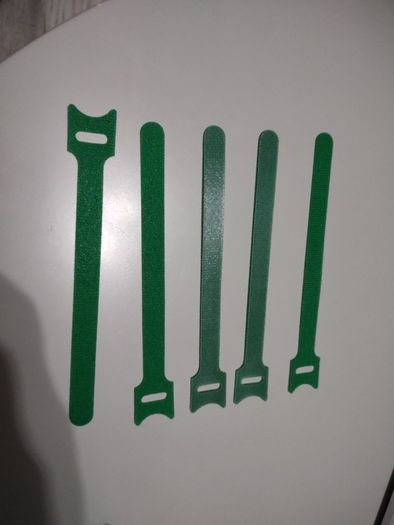 5pcs Wire Loop Hook Ties Cable Straps Green  Reusable Fastening Organizer Adjustable Free inspection