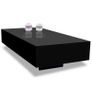 Coffee Table High Gloss Black Image 3