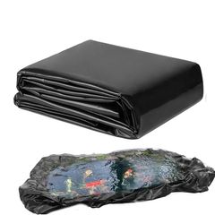 Black LDPE Pond Liner,4m 5m 20 Mil Large Fish Pond Liner, Heavy Duty Flexible Waterproof Sheet for Garden Ponds, Fish Ponds, Water Features, Streams Fountains (4m 5m)
