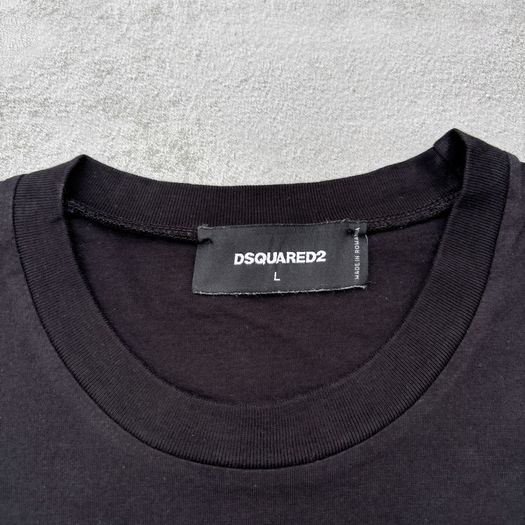 Black Dsquared2 Logo Tape T-Shirt