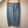 My Essential Wardrobe Denim Maxi Skirt Light Blue Wash Image 6