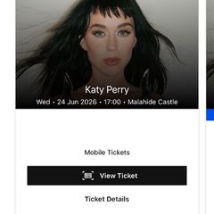 X1 Katy Perry Ticket