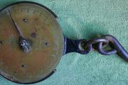 Antique England Salters  Spring Balance Silvesters Patent , To Weigh 500 Lb Scale In Brass And Iron
