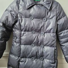 Girls Benetton down jacket size 7-8 years pristine condition