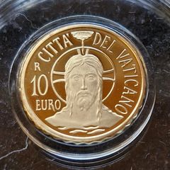 Vatican City Francis Baptism 2015 10 Euro Proof Gold 3 Gram Coin