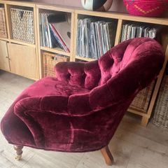 velvet chair