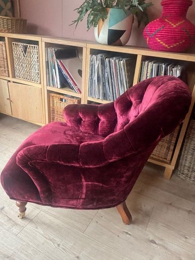 velvet chair