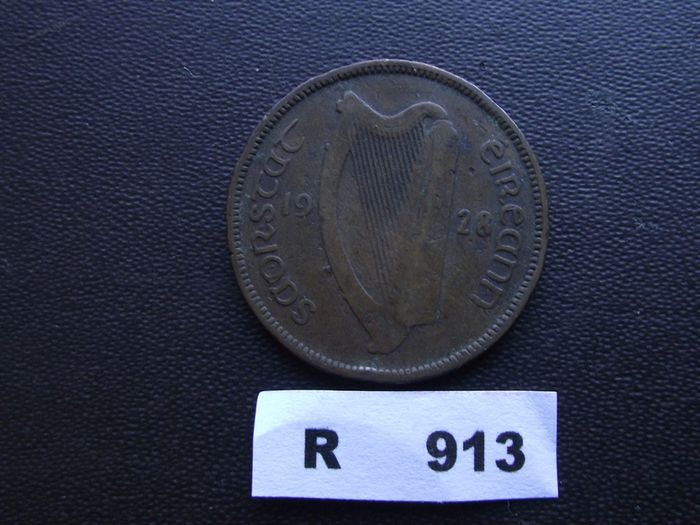Irish Free State 1928 Half Penny