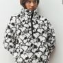 Cream Snoopy Half Zip Borg Fleece Image 3