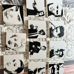 High quality prints on wood. 16cmx16cmx2.5