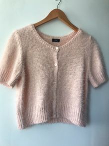 F&F fluffy top cardigan shirt sleeved size 14 New