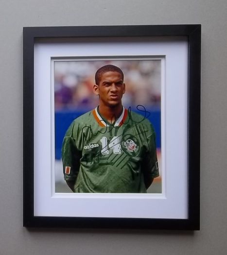 Phil Babb Ireland football legend autograph