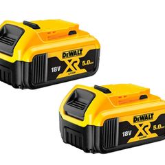DeWalt DCB184 18V 5.0Ah XR Li-Ion Batteries Twin Pack