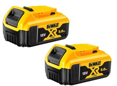 DeWalt DCB184 18V 5.0Ah XR Li-Ion Batteries Twin Pack
