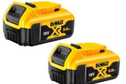 DeWalt DCB184 18V 5.0Ah XR Li-Ion Batteries Twin Pack