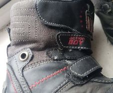 Boy size 28 winter boots leather warm