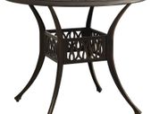 Garden Table Bronze 90x90x74 cm Cast Aluminium