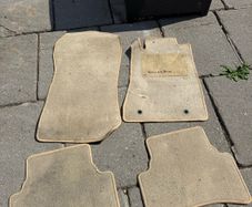 w202 cream floor mats