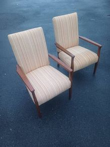 pair of 2 Mid-century modern Retro chairs