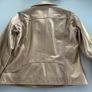 New Gold Genuine Leather Jacket, Size M Image 3